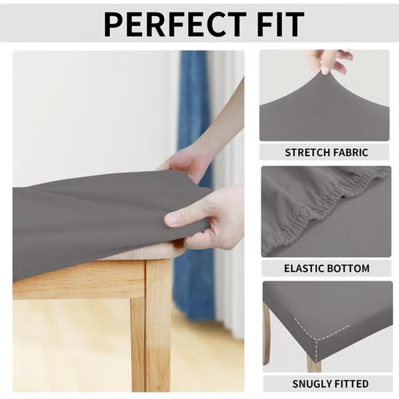 💦 Elastiske Vanntette Stoltrekk – Sett á 4, Perfekt Beskyttelse!