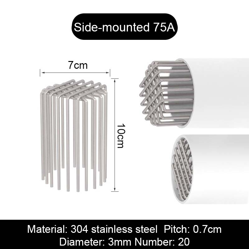 🛡 Avløpsbeskyttelse i 304 Rustfritt Stål – Holder Fugler, Rotter og Rusk Ute