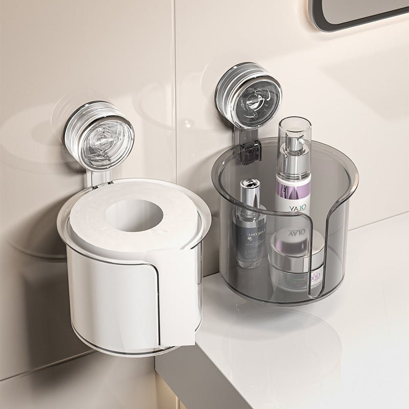 🎁 Kjøp 1, Få 1 Gratis! 🧻 Toalettrullholder Med Sugekopp – Ingen Hull✨