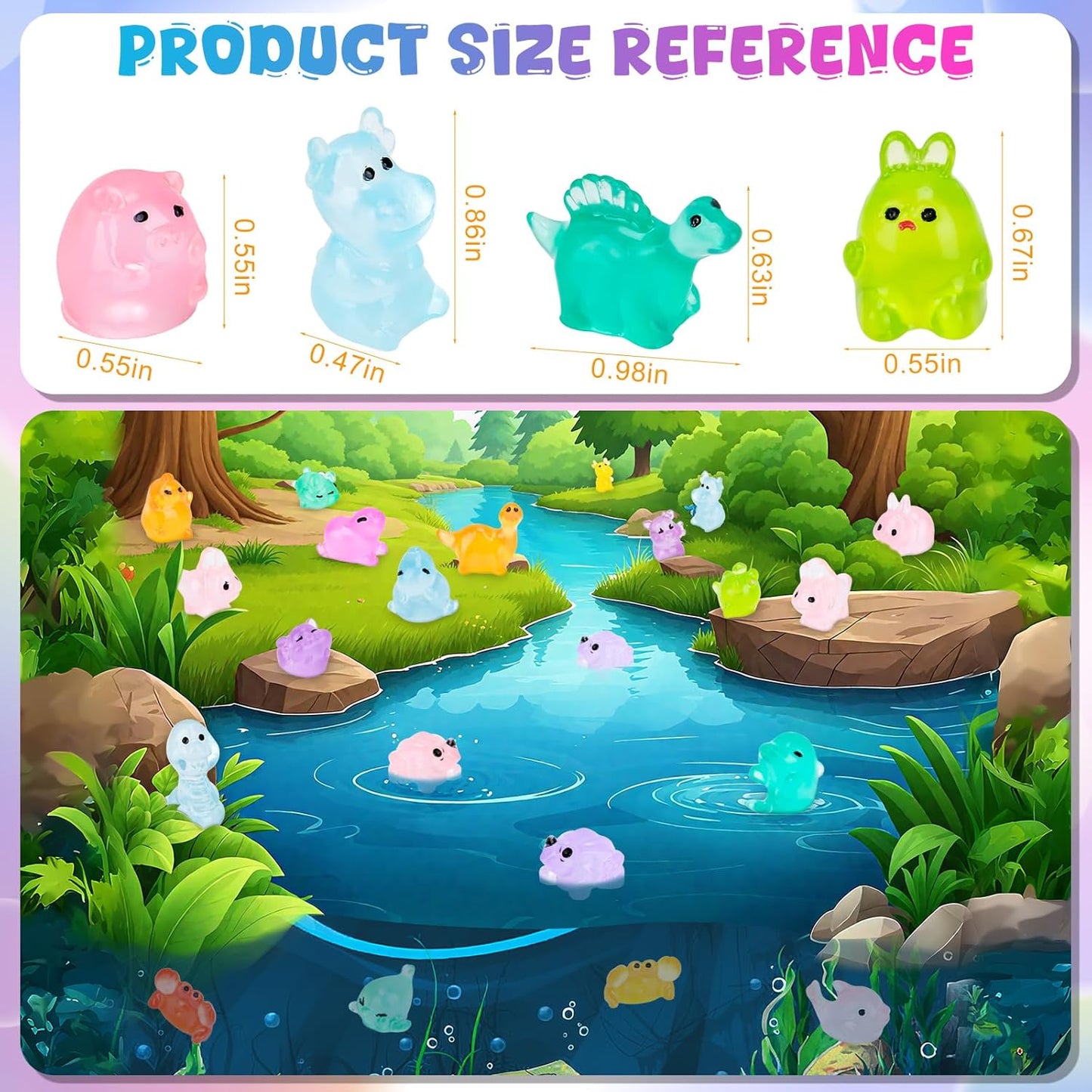 ⏰Mini Selvlysende Dyreharpiksmodeller