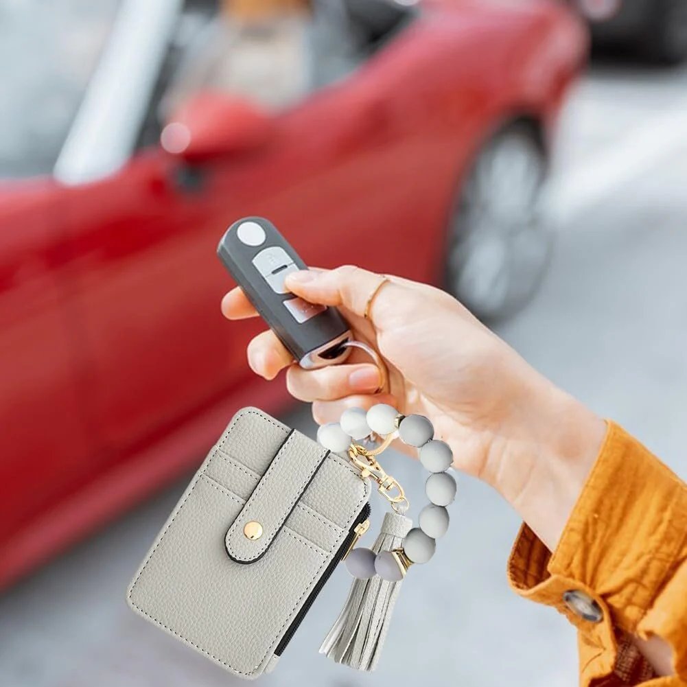 🎅Storsalg Siste dagssalg 🔥- Silikonperlearmbånd, kortholder, nøkkelring