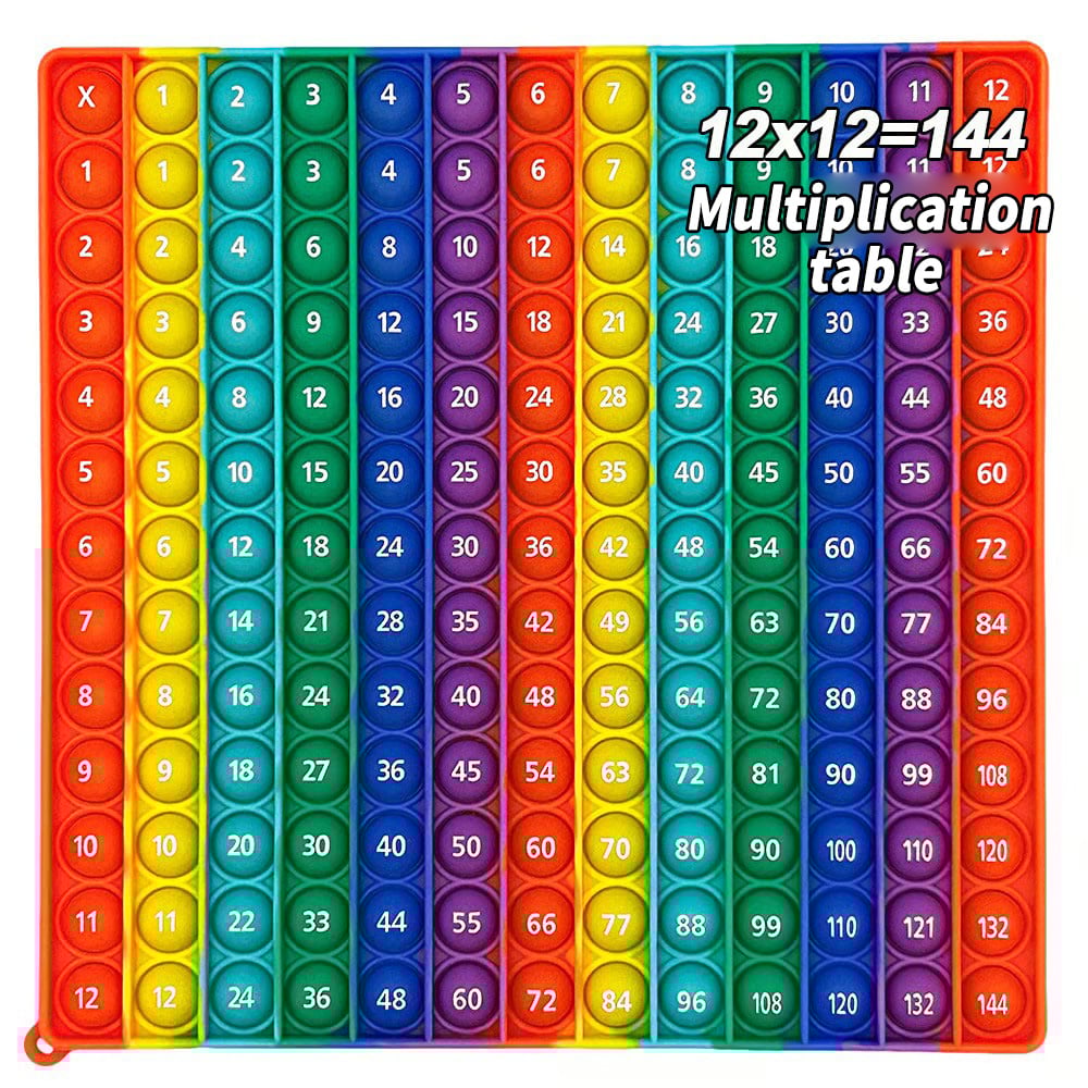 🎯 12x12 Gangetabellspill – Bærbar Mattelek for Barn