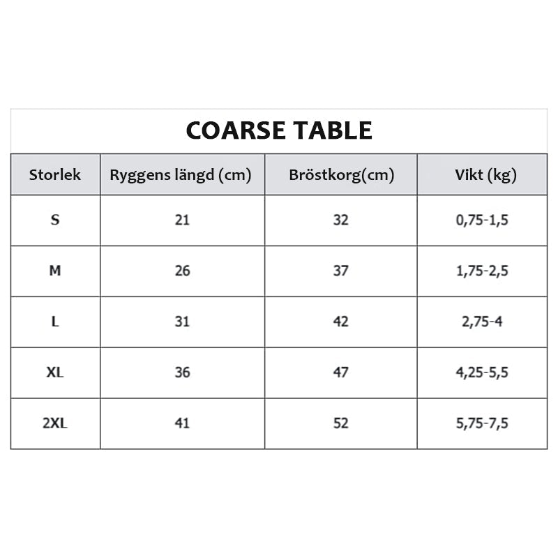 🐶 Vinterhundjumpsuit med glidelås bak