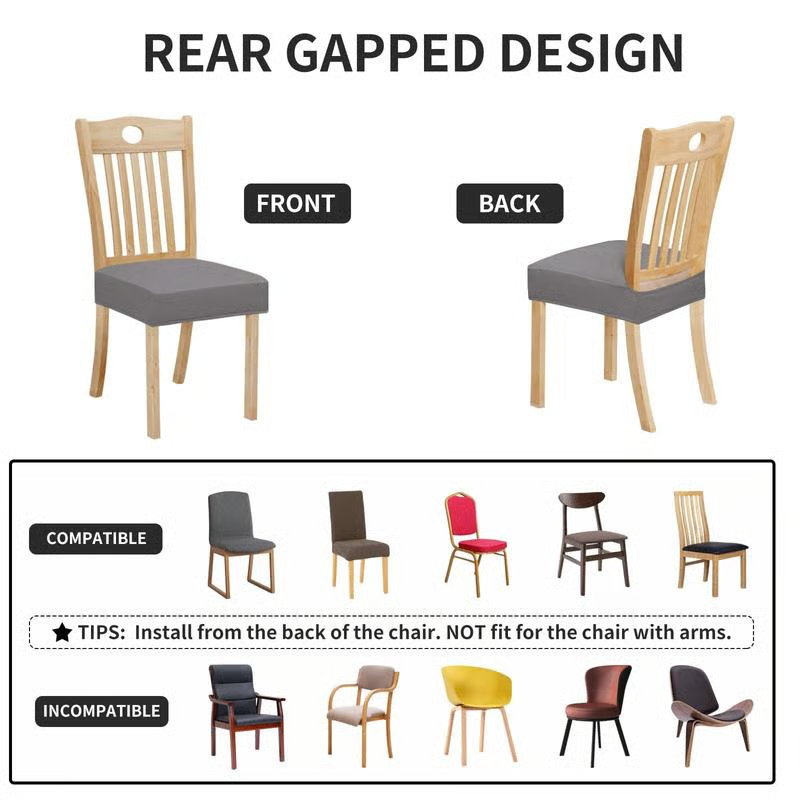 💦 Elastiske Vanntette Stoltrekk – Sett á 4, Perfekt Beskyttelse!