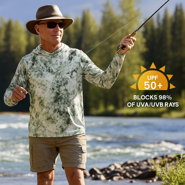 🎣Fiskeklær Med Hette Og Solbeskyttelse