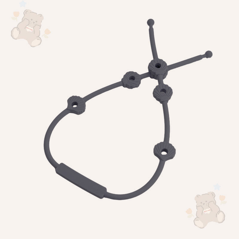 🎀 Silikonrem for Baby – Smokk-, Flaske- & Lekeholder mot Tap