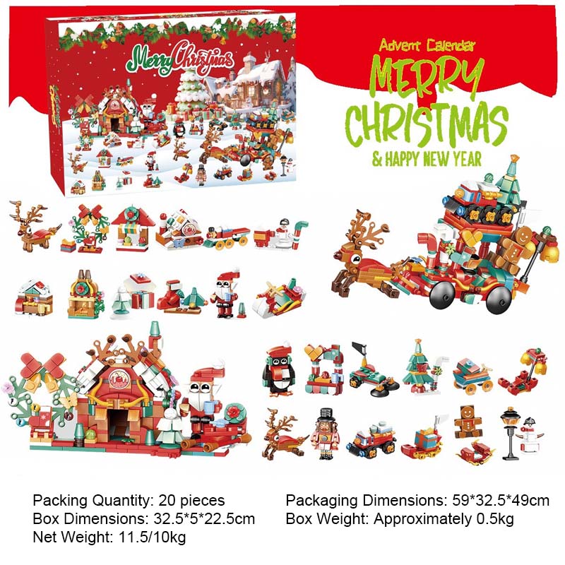 🎄 Jul DIY Byggesett – Overraskelsesblindboks med Kloss