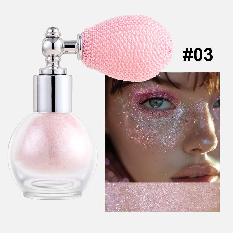 ✨ Lysende Glitter Highlighter – Langvarig & Svettebestandig