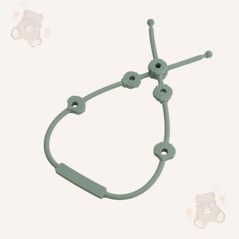 🎀 Silikonrem for Baby – Smokk-, Flaske- & Lekeholder mot Tap