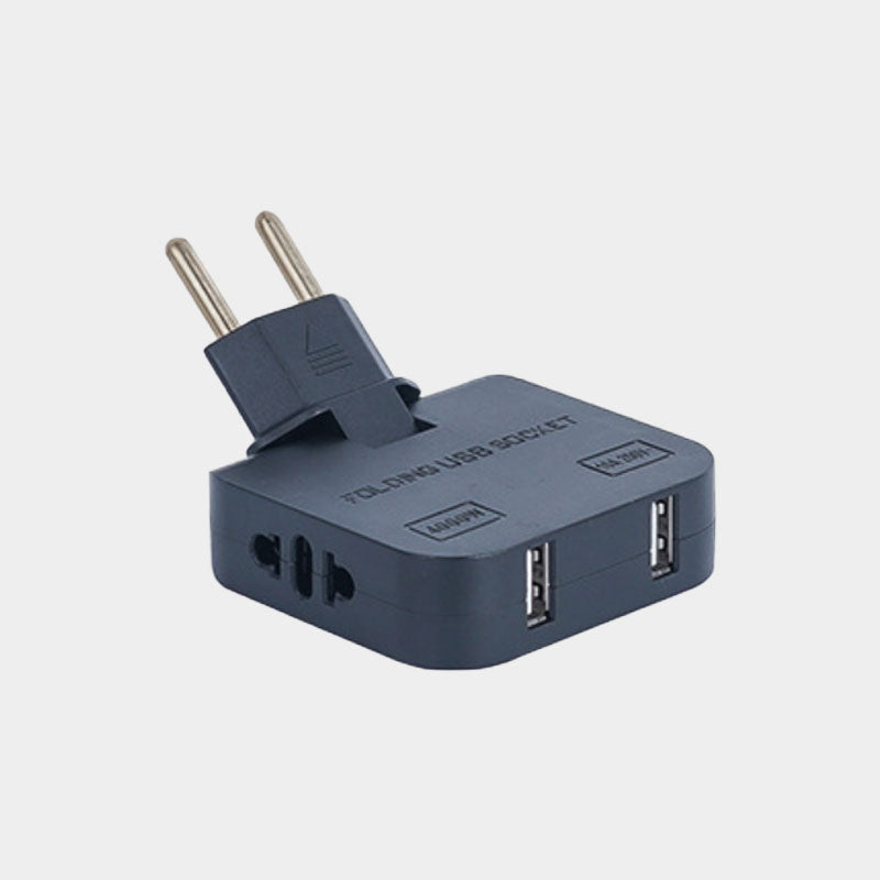 ⚡ Europeisk Strømadapter – Kompakt & Praktisk