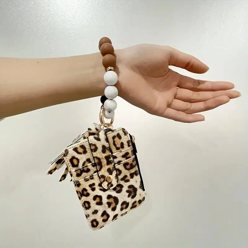 🎅Storsalg Siste dagssalg 🔥- Silikonperlearmbånd, kortholder, nøkkelring