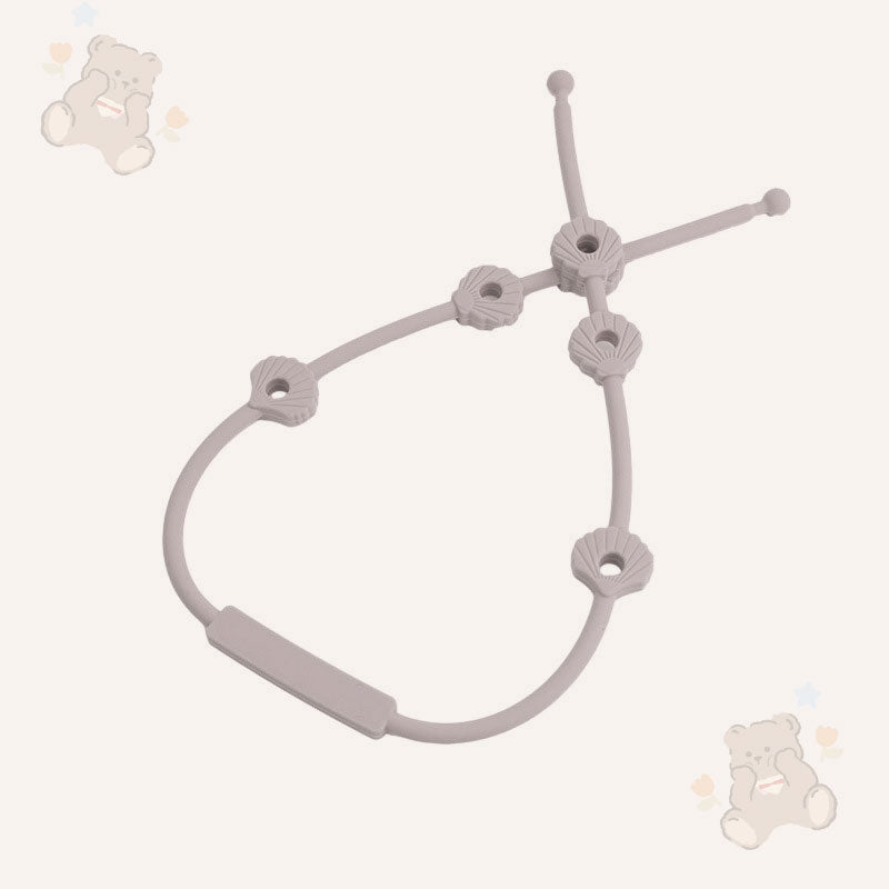 🎀 Silikonrem for Baby – Smokk-, Flaske- & Lekeholder mot Tap