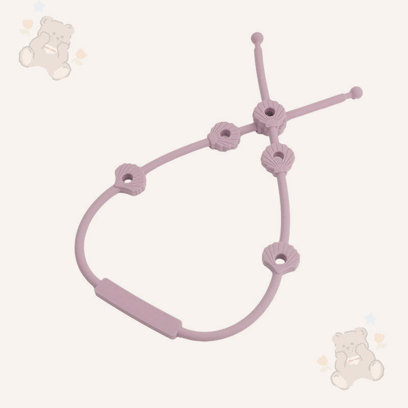 🎀 Silikonrem for Baby – Smokk-, Flaske- & Lekeholder mot Tap