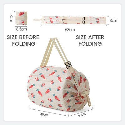 🎒🛍️ Praktisk sammenleggbar reiseveske – skulderveske & handlepose ✅