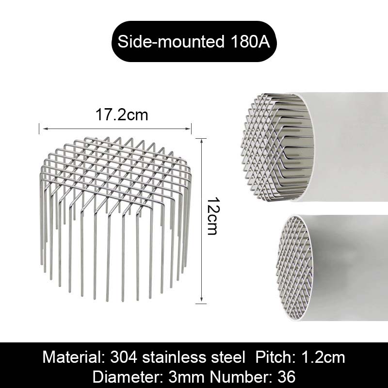 🛡 Avløpsbeskyttelse i 304 Rustfritt Stål – Holder Fugler, Rotter og Rusk Ute