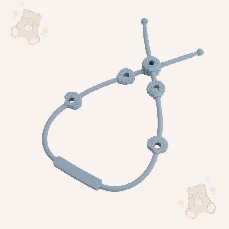 🎀 Silikonrem for Baby – Smokk-, Flaske- & Lekeholder mot Tap
