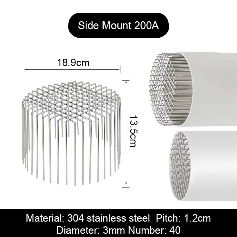 🛡 Avløpsbeskyttelse i 304 Rustfritt Stål – Holder Fugler, Rotter og Rusk Ute