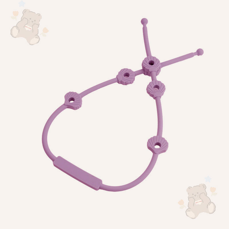 🎀 Silikonrem for Baby – Smokk-, Flaske- & Lekeholder mot Tap