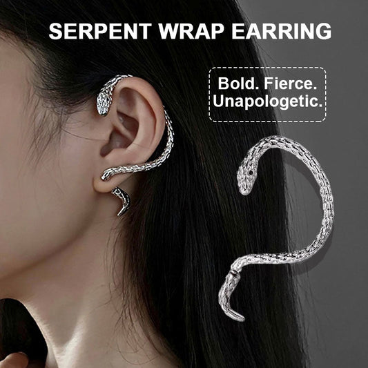 🐍 Unik Serpent Wrap Øredobb – Retro & Kreativ Stil