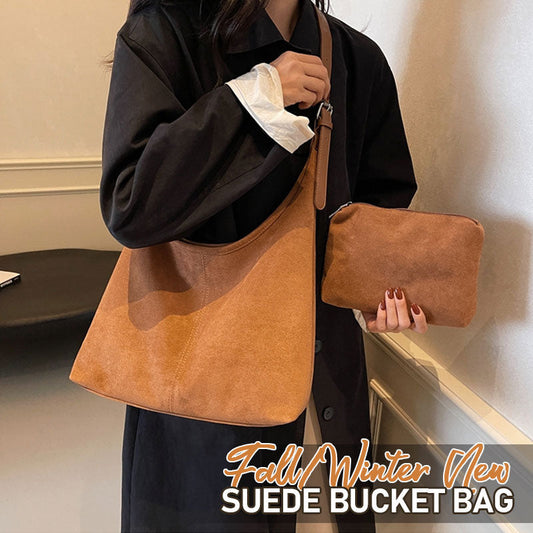 👜 Ny Suede Bucket Bag – Høst & Vinter 2025