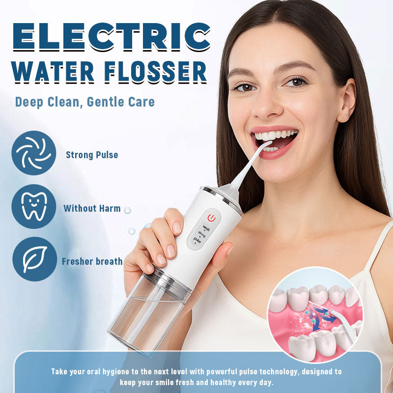 🦷 Elektrisk Vannflosser – Hold tennene rene etter hvert måltid