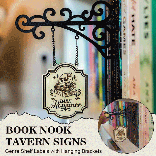 📚 Book Nook Tavern Signs – Kreative Bokskilt & Bokmerker