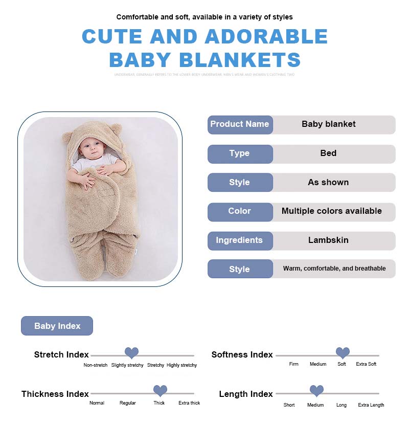 👶🛌 Baby Sovepose & Svøpeteppe – Myk & Komfortabel for Nyfødte