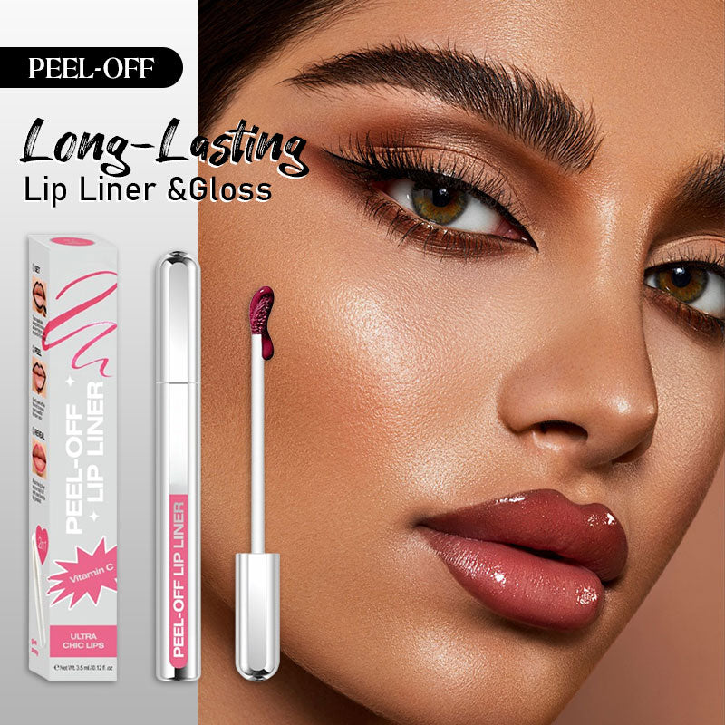 🎁 Kjøp 1 Få 1 – Peel-off Langvarig Leppe-liner & Gloss 💋