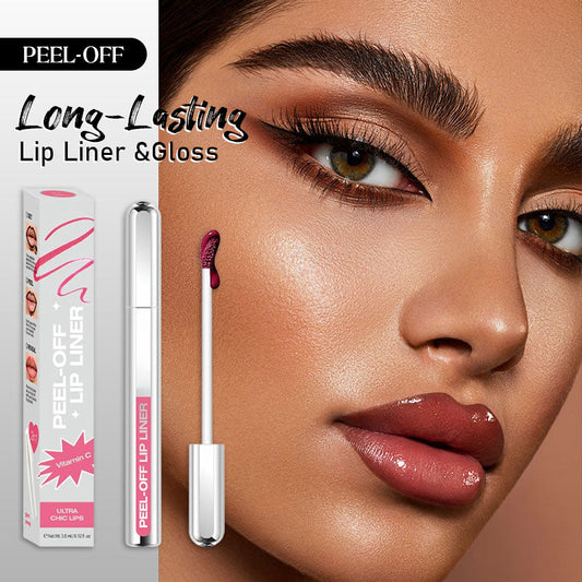 🎁 Kjøp 1 Få 1 – Peel-off Langvarig Leppe-liner & Gloss 💋