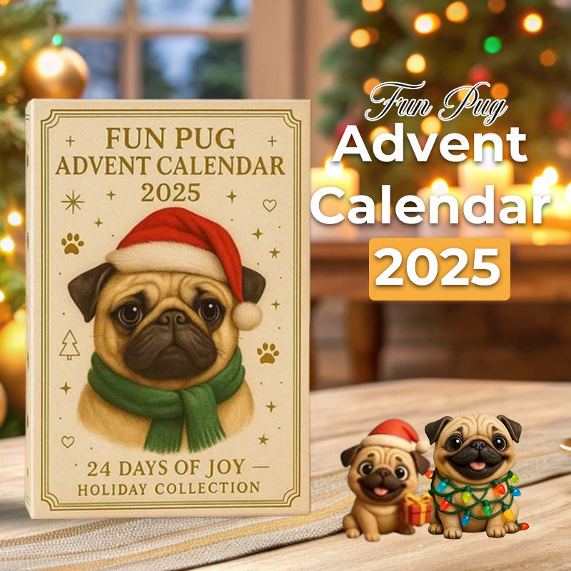 🐾🎄 Morsom mops-adventskalender 2025