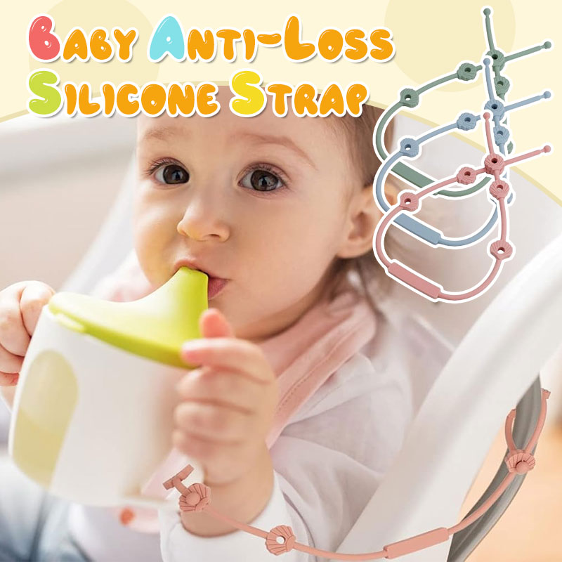 🎀 Silikonrem for Baby – Smokk-, Flaske- & Lekeholder mot Tap