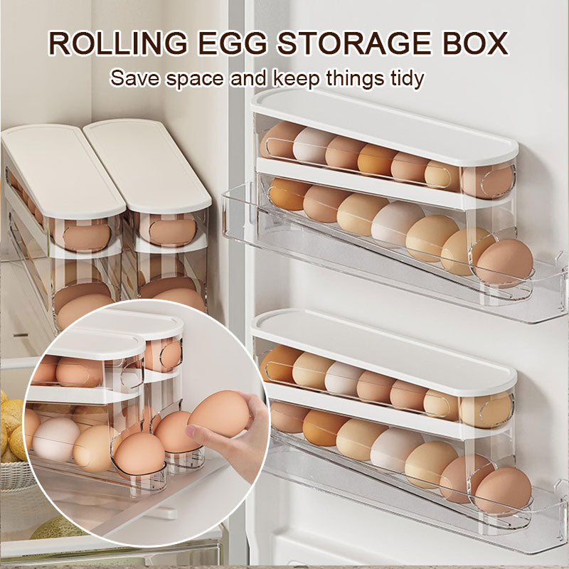 🥚🥚 Rullende eggeholder – spar plass og hold orden! ✅