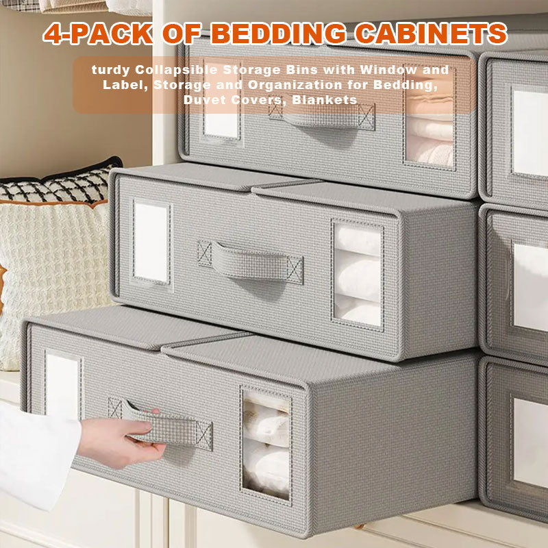 🧺 Ikke-vevd Oppbevaringsboks – Klær & Sengetøy