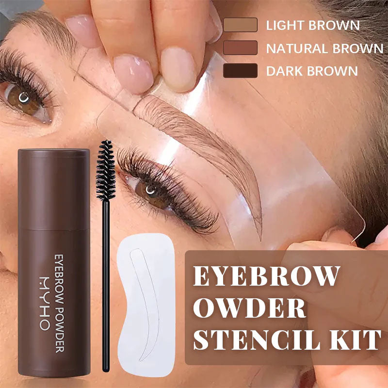 🔥 🌸 Kulmakarvajauheen Stensilsett – For naturlige og stilige bryn