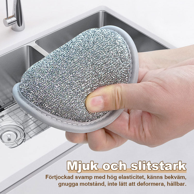 🧽 Dobbeltsidig sølvsvamp – Kjøkkenets fettfjerner