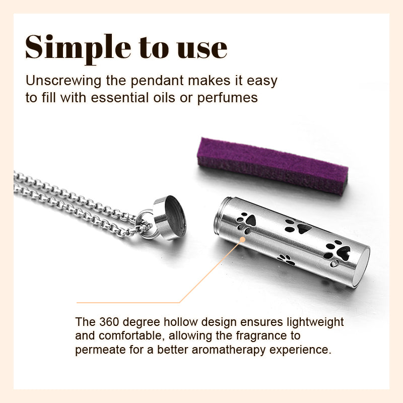 🌿✨ Aromaterapi Utskåret Diffuser Halskjede – Parfyme Vedheng