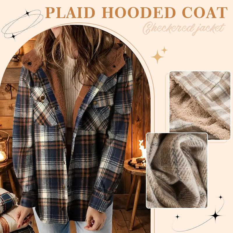 🍂 Høst & Vinter: Rutete Damejakke – Stilig og Varm