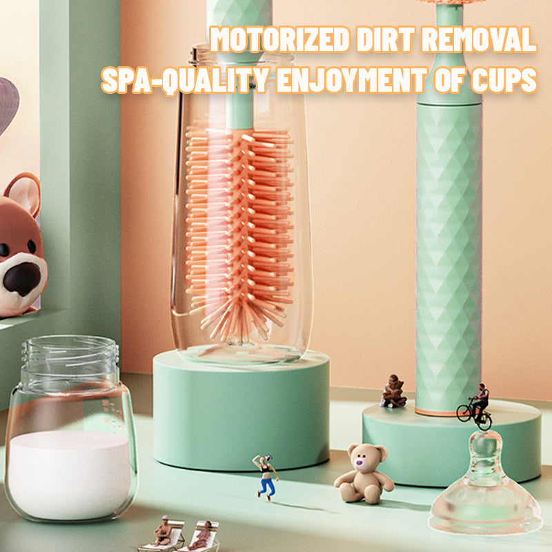 🍼✨ Elektrisk 360° Flaskebørste – Enkel & Dyp Rengjøring! 🎁 Fri frakt