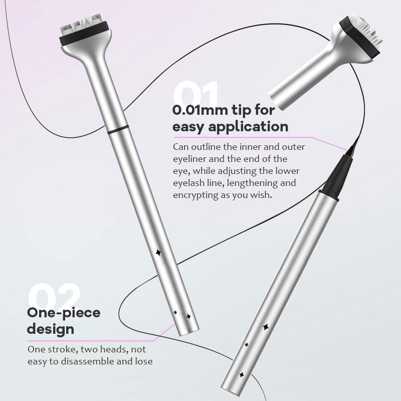 ✨ Dobbel Eyeliner med Stempel for Nedre Vipper 👁️‍🗨️