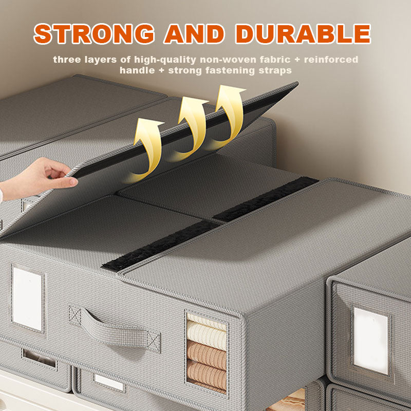 🧺 Ikke-vevd Oppbevaringsboks – Klær & Sengetøy