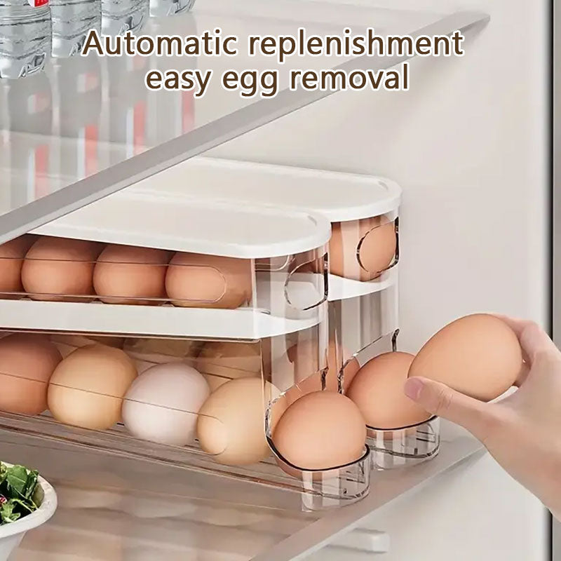 🥚🥚 Rullende eggeholder – spar plass og hold orden! ✅