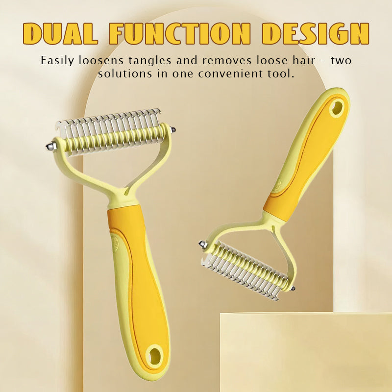 ✨ Dobbeltsidig hårfjerningskam – Perfekt for hund & katt