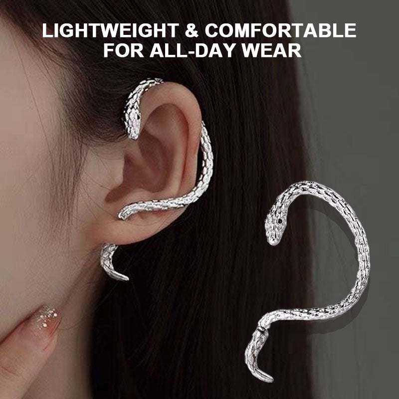 🐍 Unik Serpent Wrap Øredobb – Retro & Kreativ Stil