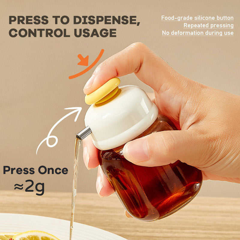 🍳 Trykk-og-hell Oljeﬂaske | Presis & Sølefri Matlaging