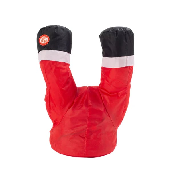 🎅🦌 Krasjende Julenisse & Reinsdyr Vindusdekorasjon