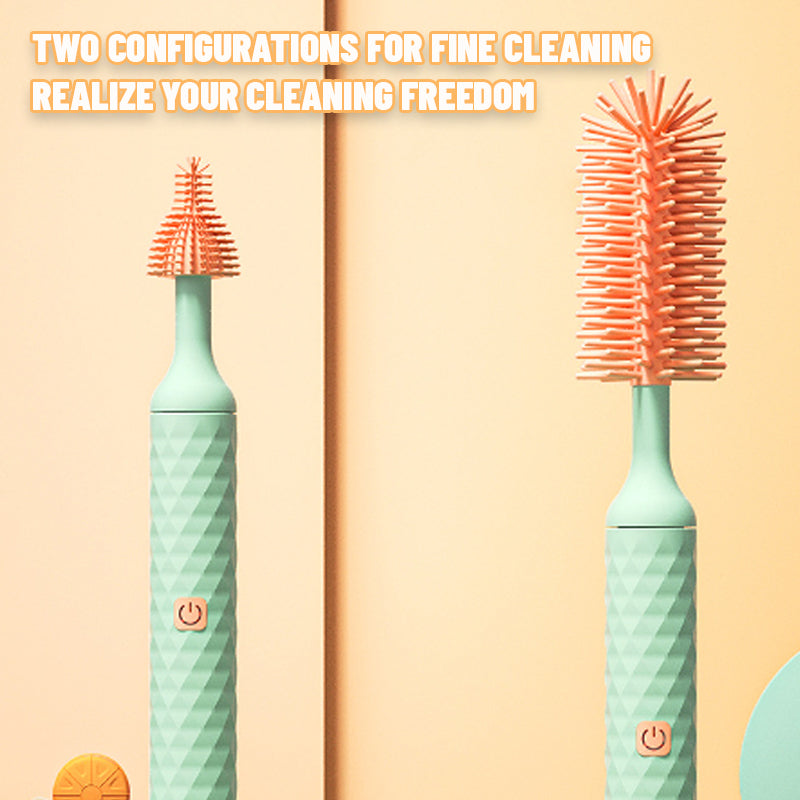 🍼✨ Elektrisk 360° Flaskebørste – Enkel & Dyp Rengjøring! 🎁 Fri frakt