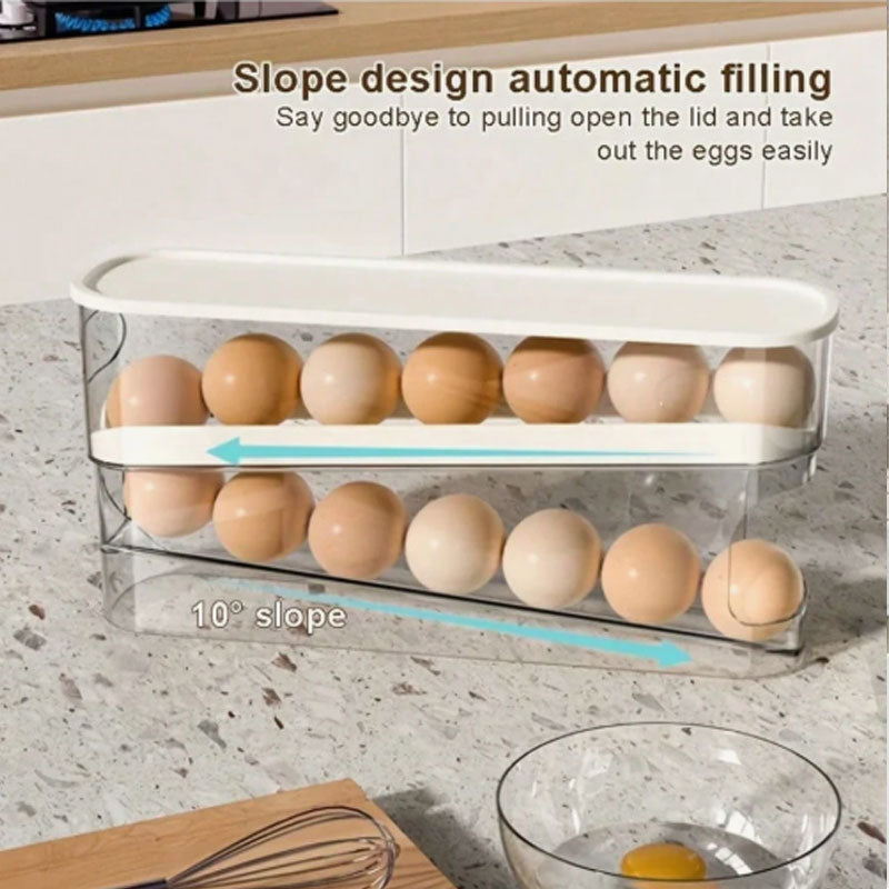 🥚🥚 Rullende eggeholder – spar plass og hold orden! ✅