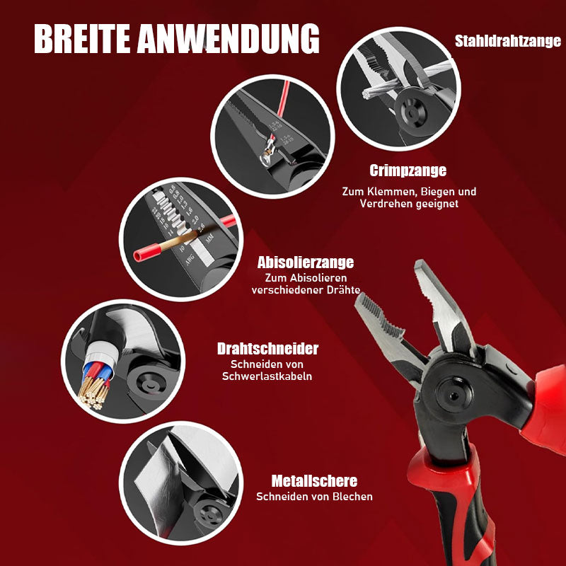 🛠️🔧 5-i-1 Multifunksjonelt Tangsett – Utskiftbare Hoder for alle behov!