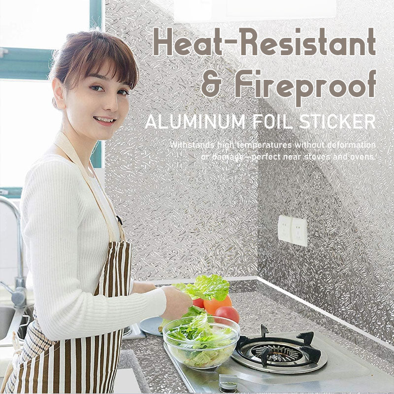 🍳✨ Slitesterke aluminiumsfolie‑klistremerker for kjøkken