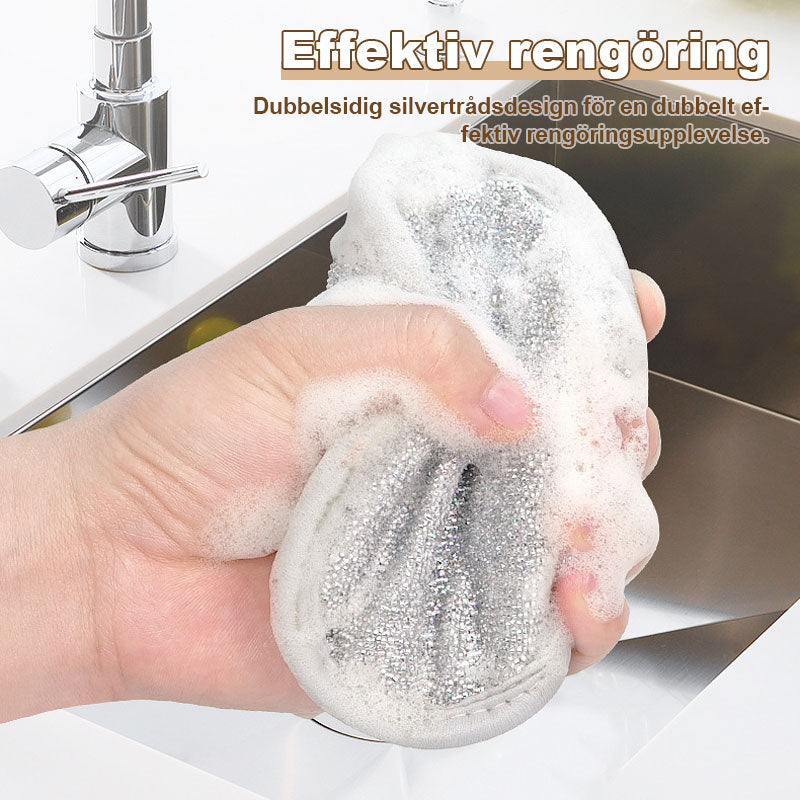 🧽 Dobbeltsidig sølvsvamp – Kjøkkenets fettfjerner
